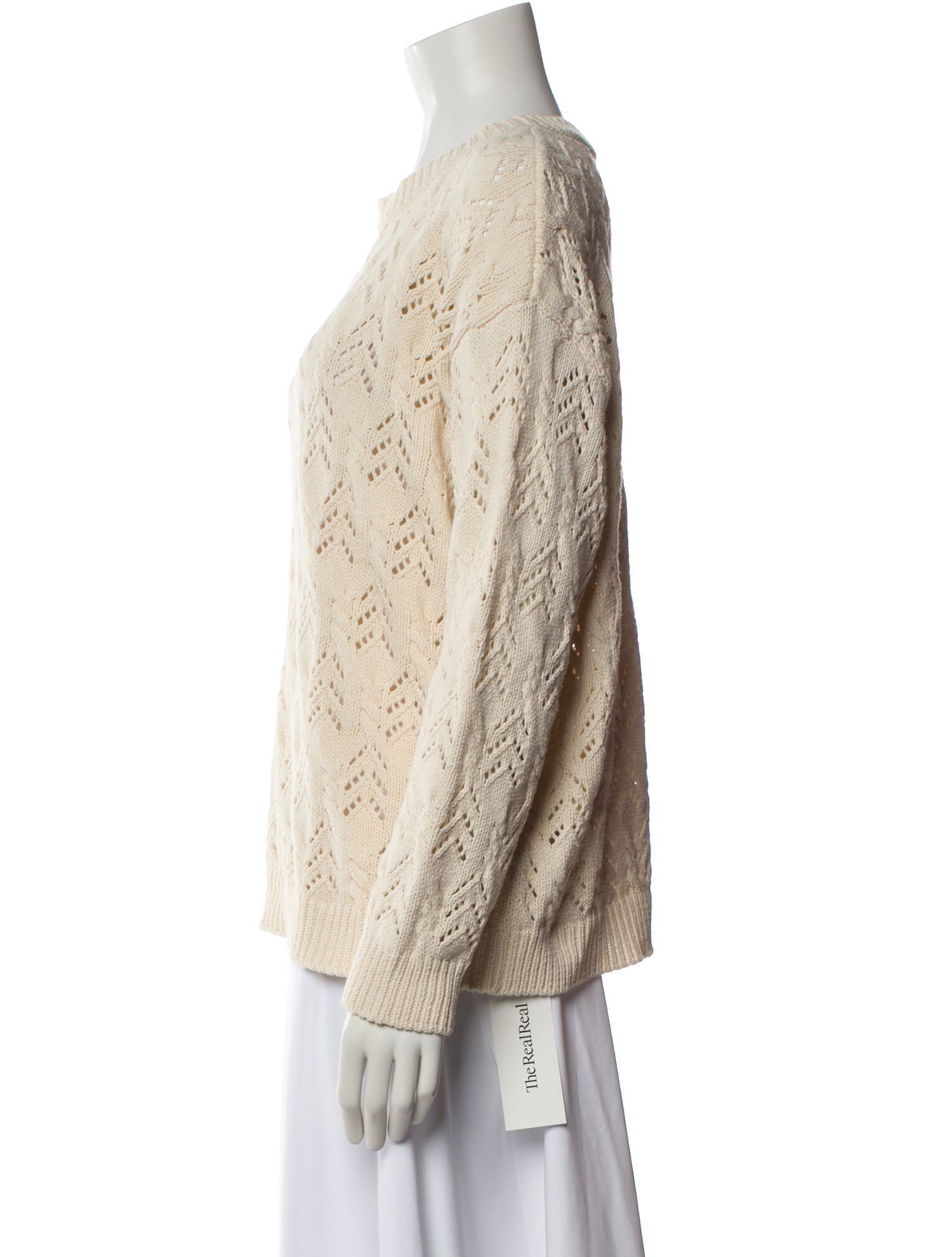 Weekend Max Mara Patterned Crew Neck Sweater