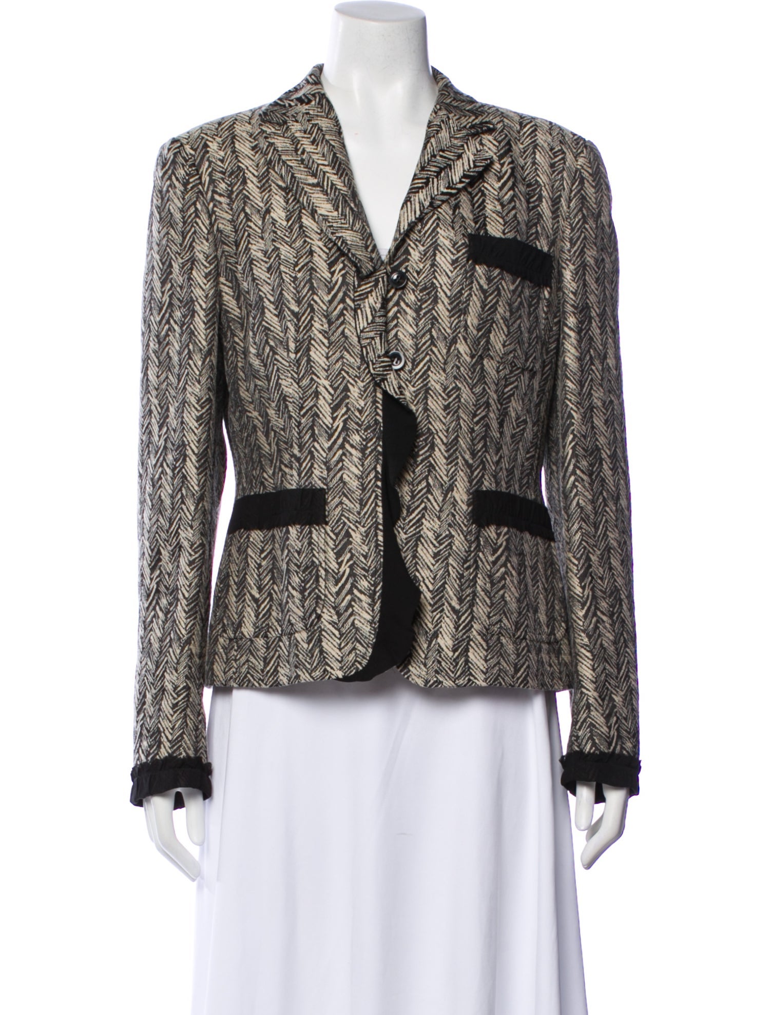 Weekend Max Mara Tweed Pattern Blazer
