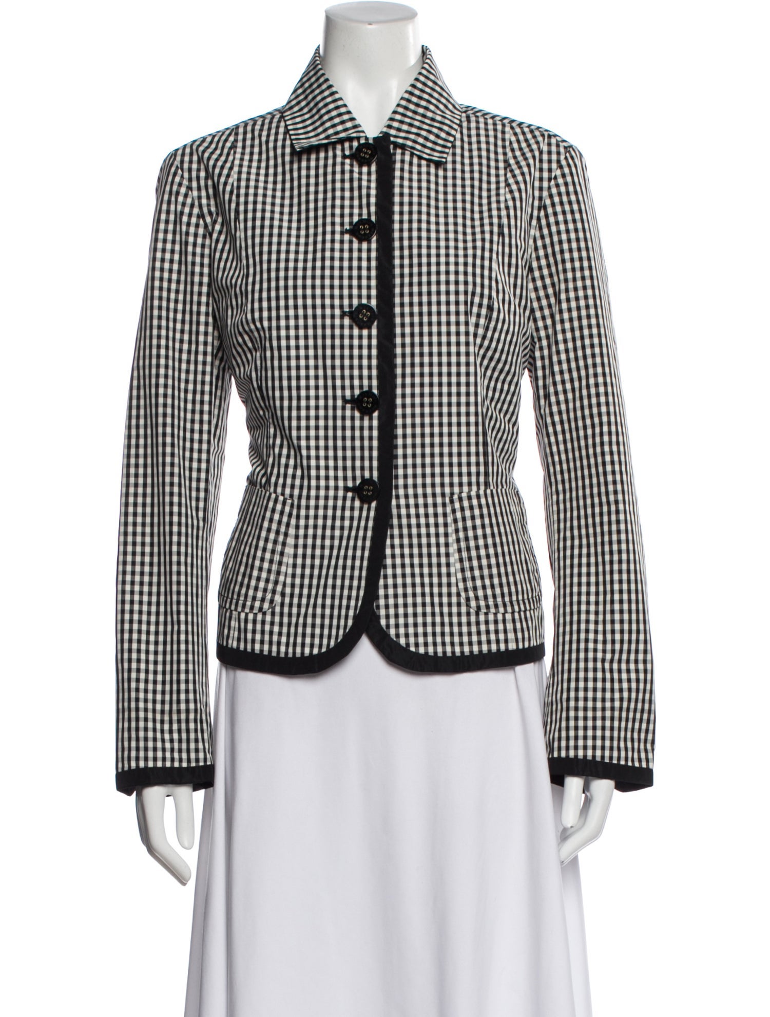 Weekend Max Mara Plaid Print Blazer