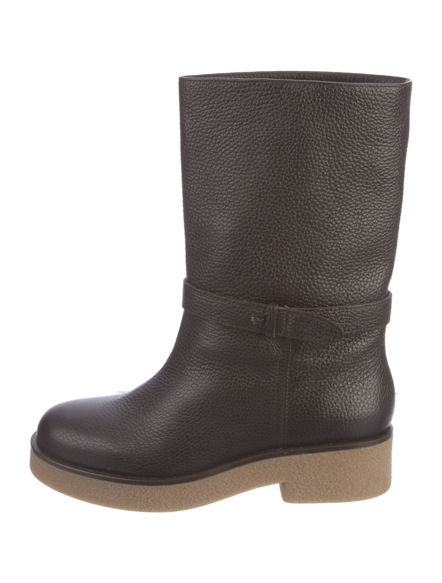 Weekend Max Mara Leather Moto Boots
