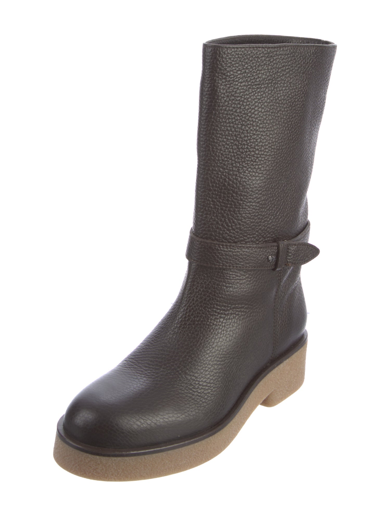Weekend Max Mara Leather Moto Boots