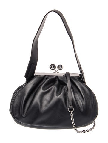 Pre-owned Weekend Max Mara Leather Evening Bag In Multi