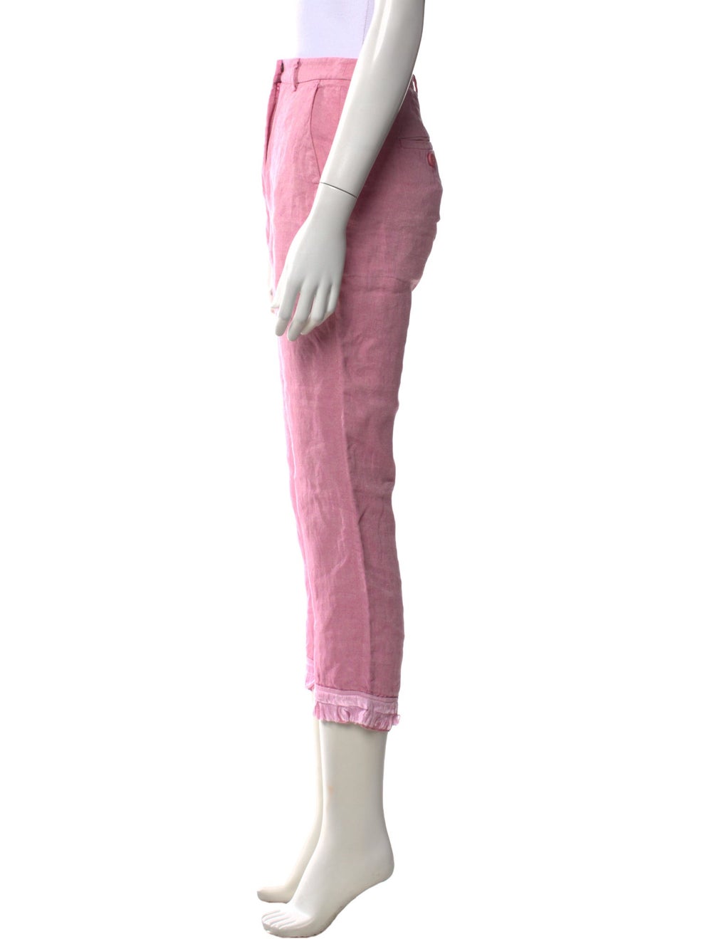 Weekend Max Mara Linen Straight Leg Pants View 2