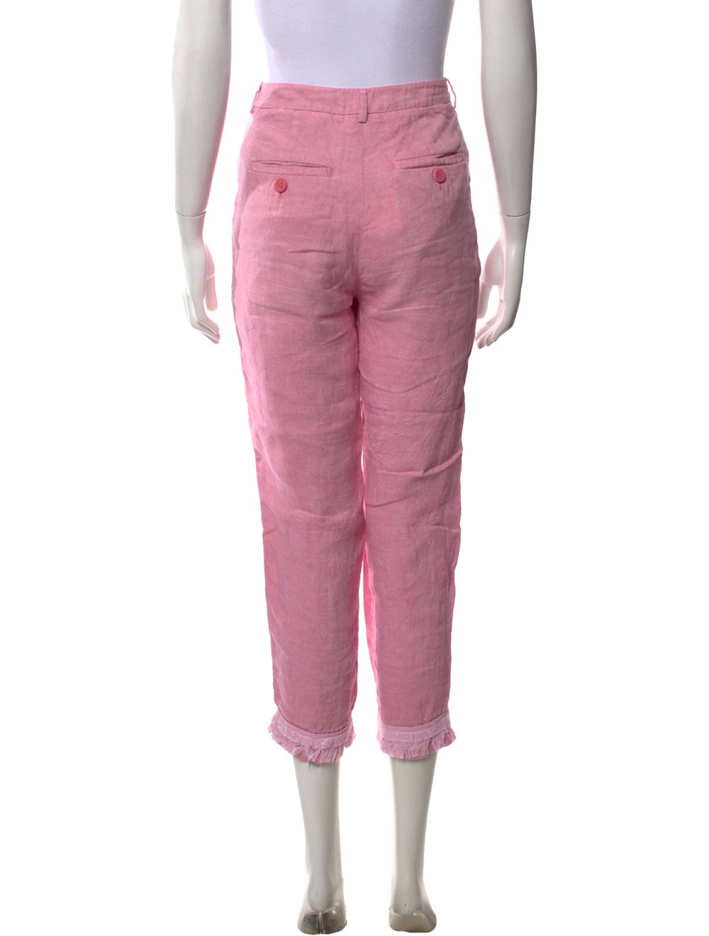 Weekend Max Mara Linen Straight Leg Pants View 3