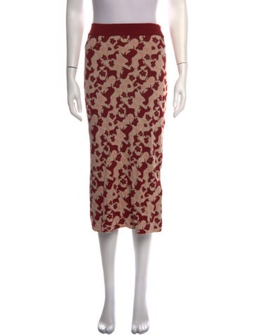 Pre-owned Weekend Max Mara Printed Midi Length Skirt W/ Tags In Multicolor