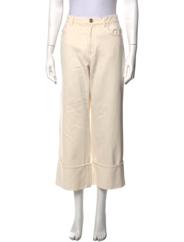 Pre-owned Weekend Max Mara Wide Leg Pants W/ Tags In Neutrals