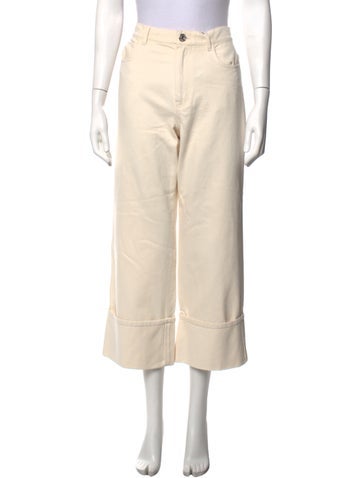 Pre-owned Weekend Max Mara Wide Leg Pants W/ Tags In Neutrals