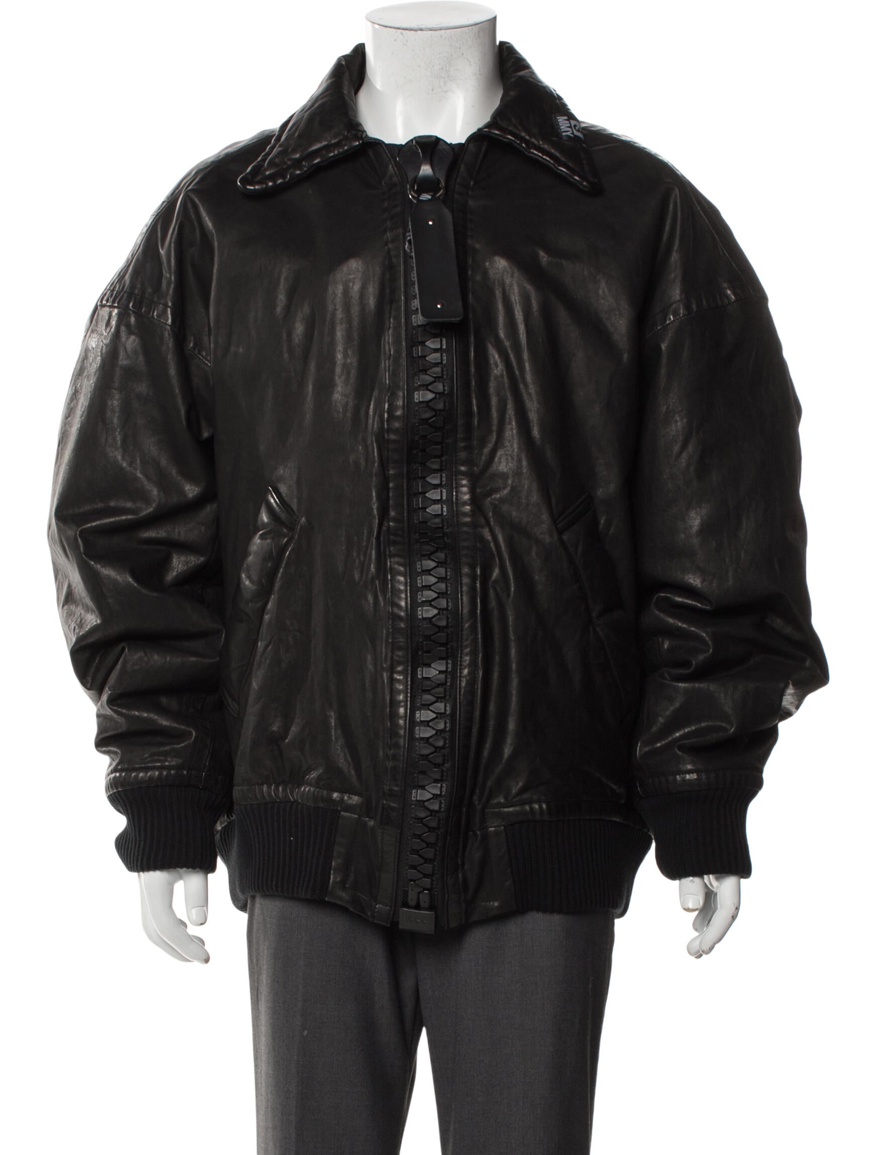 Maison Mihara Yasuhiro Calf Leather Moto Jacket w/ Tags