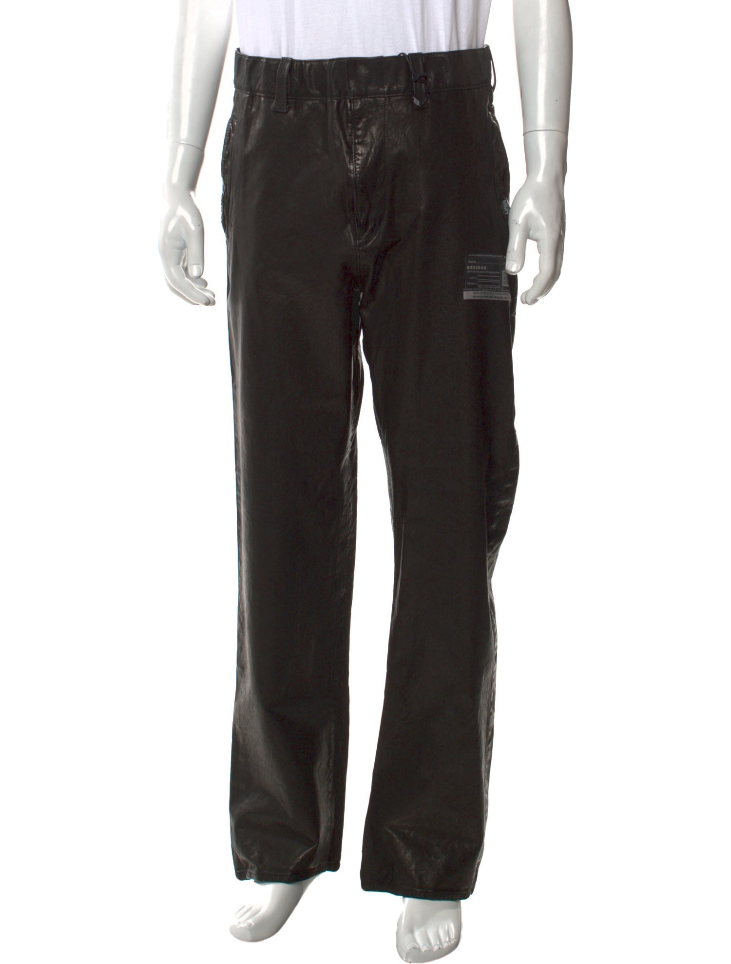 Maison Mihara Yasuhiro Calf Leather Cargo Pants w/ Tags