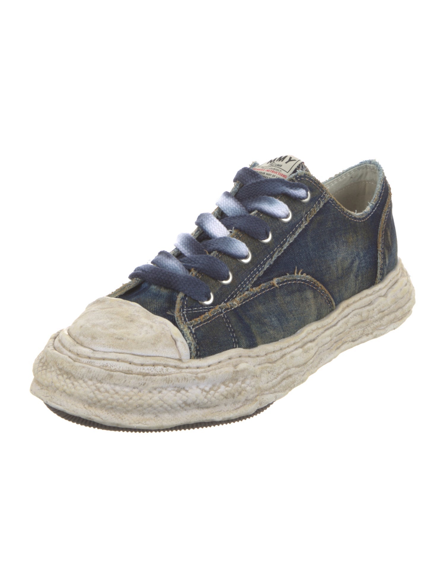 Maison Mihara Yasuhiro Denim Distressed Accents Sneakers