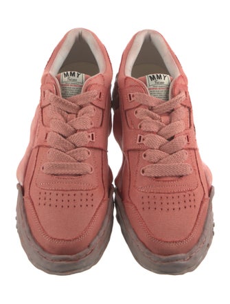 Maison Mihara Yasuhiro Canvas Distressed Accents Sneakers
