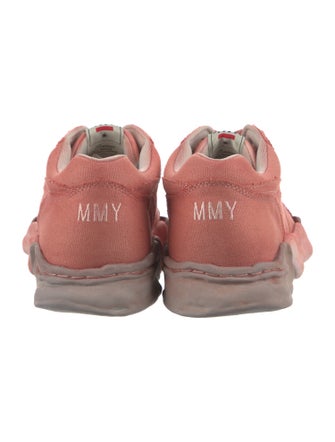 Maison Mihara Yasuhiro Canvas Distressed Accents Sneakers