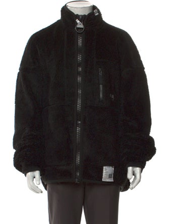 Maison Mihara Yasuhiro Printed Mock Neck Cardigan