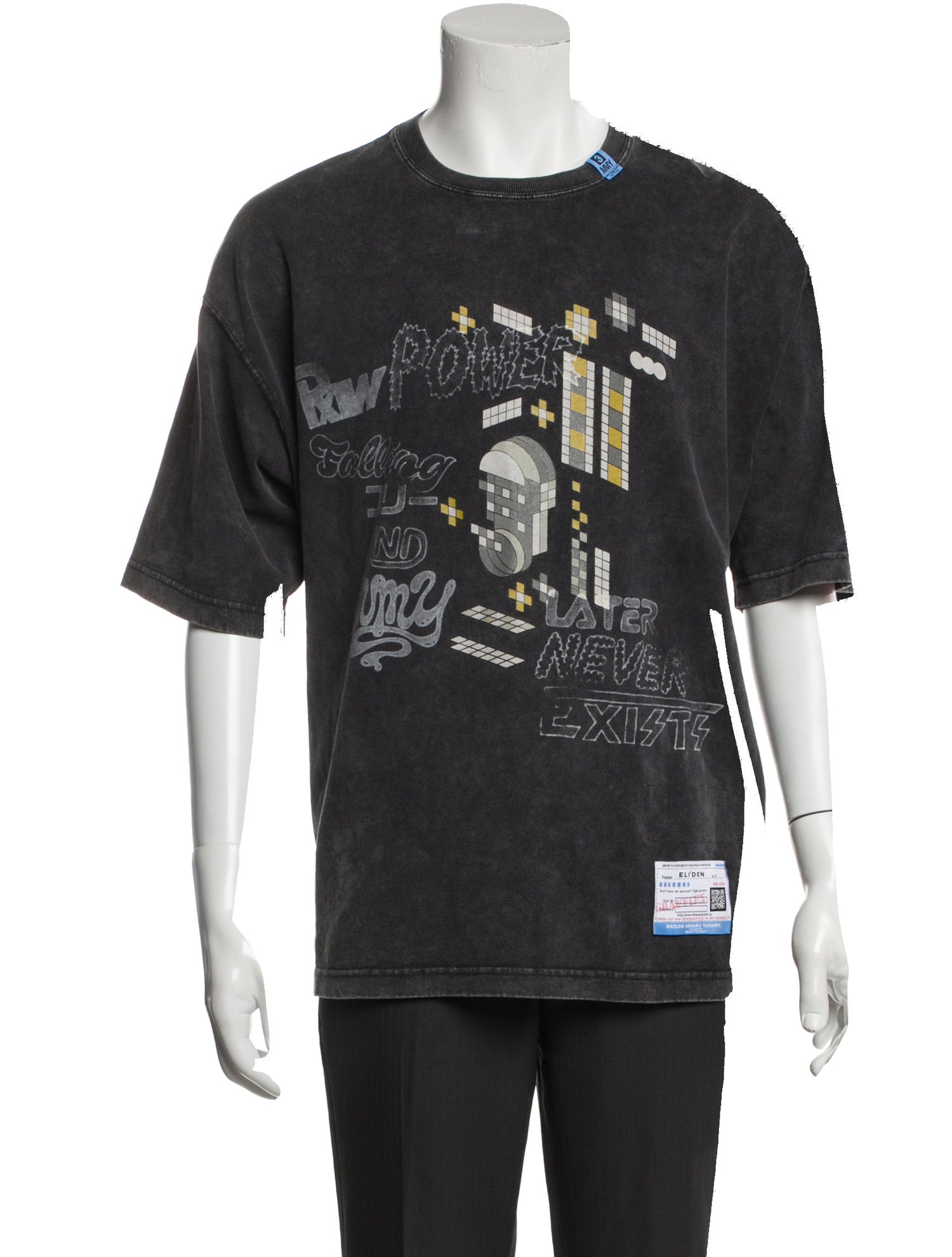 Maison Mihara Yasuhiro Graphic Print Crew Neck T-Shirt