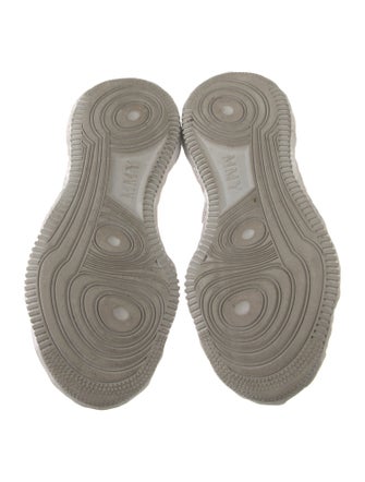 Maison Mihara Yasuhiro Patent Leather Colorblock Pattern Athletic Sneakers