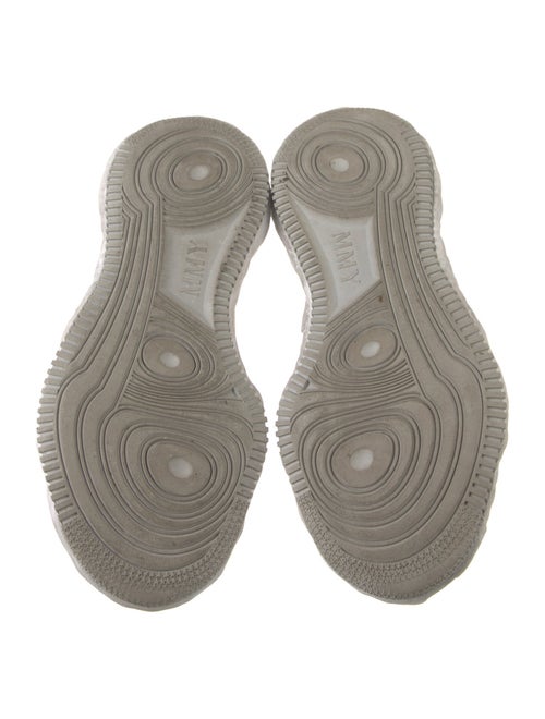 Maison Mihara Yasuhiro Patent Leather Colorblock Pattern Athletic Sneakers