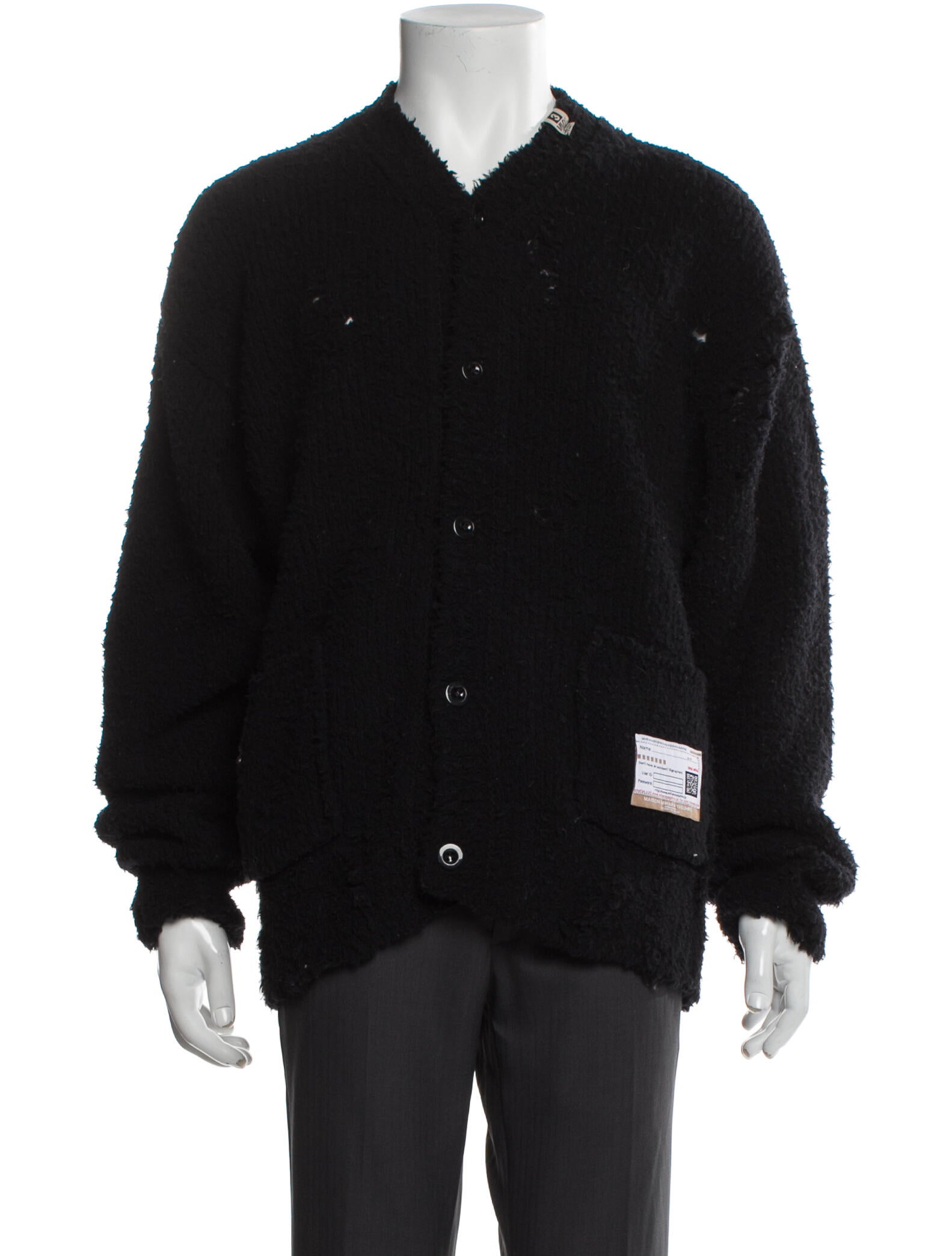 Maison Mihara Yasuhiro V-Neck Long Sleeve Cardigan