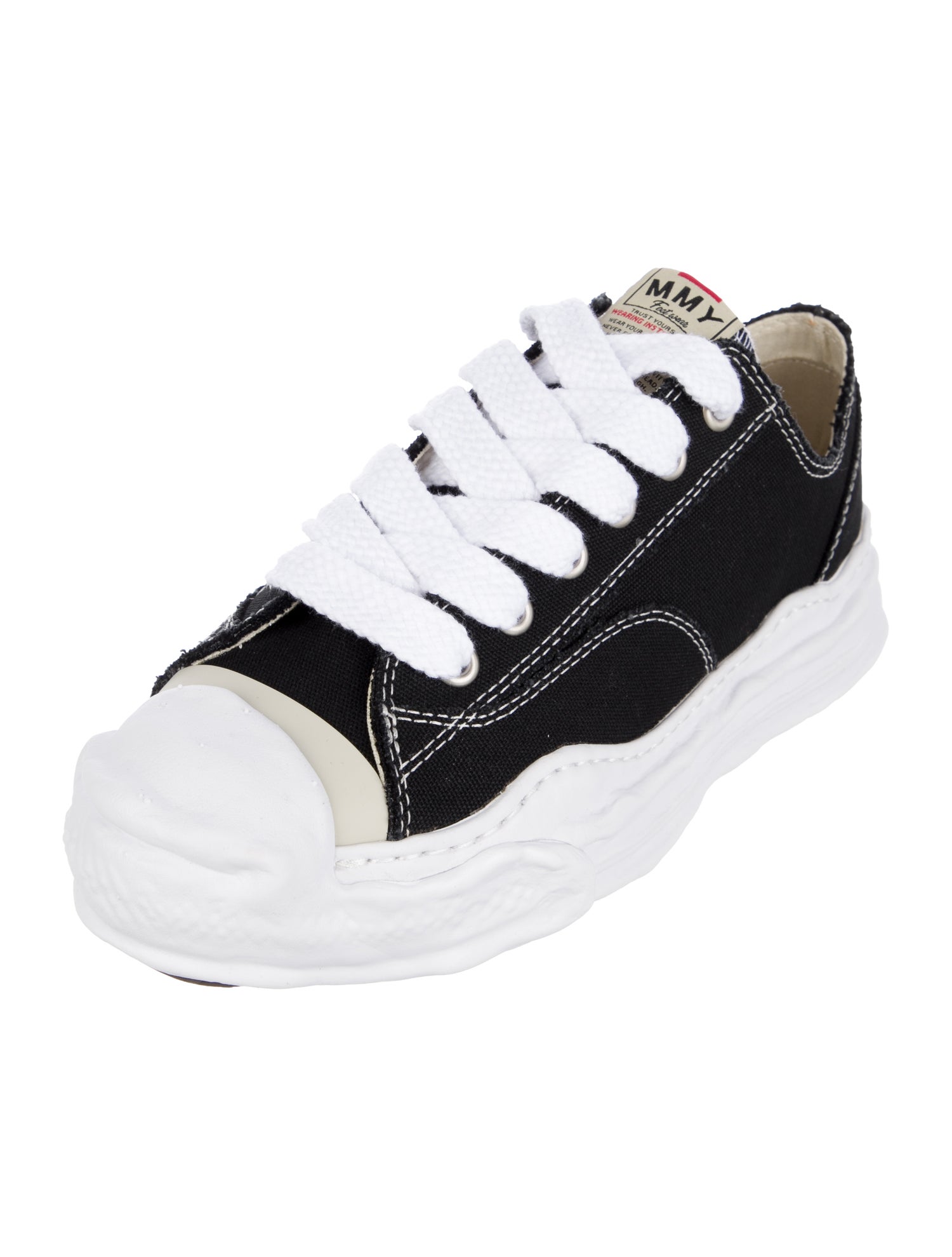 Maison Mihara Yasuhiro Canvas Colorblock Pattern Athletic Sneakers