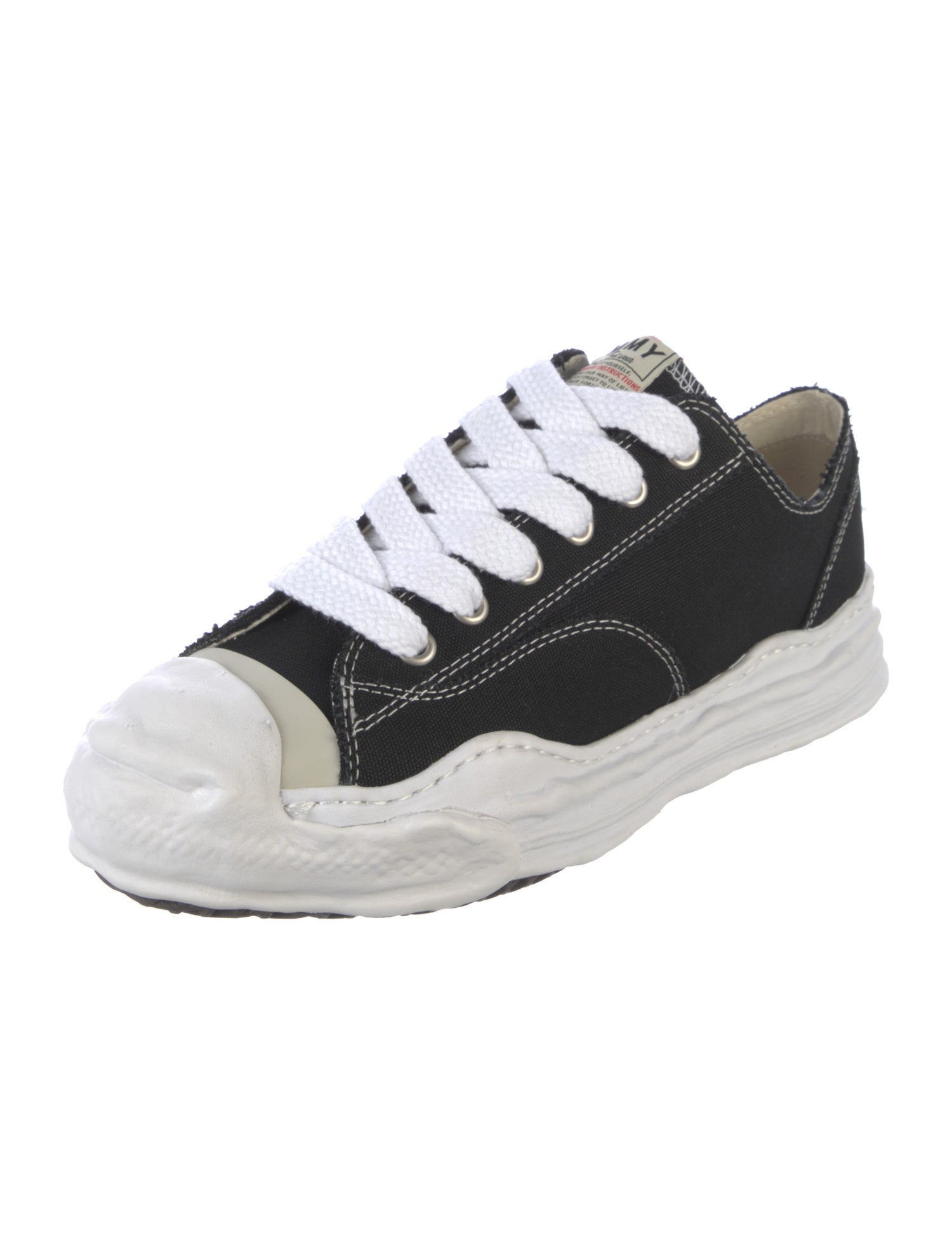 Maison Mihara Yasuhiro Canvas Colorblock Pattern Sneakers