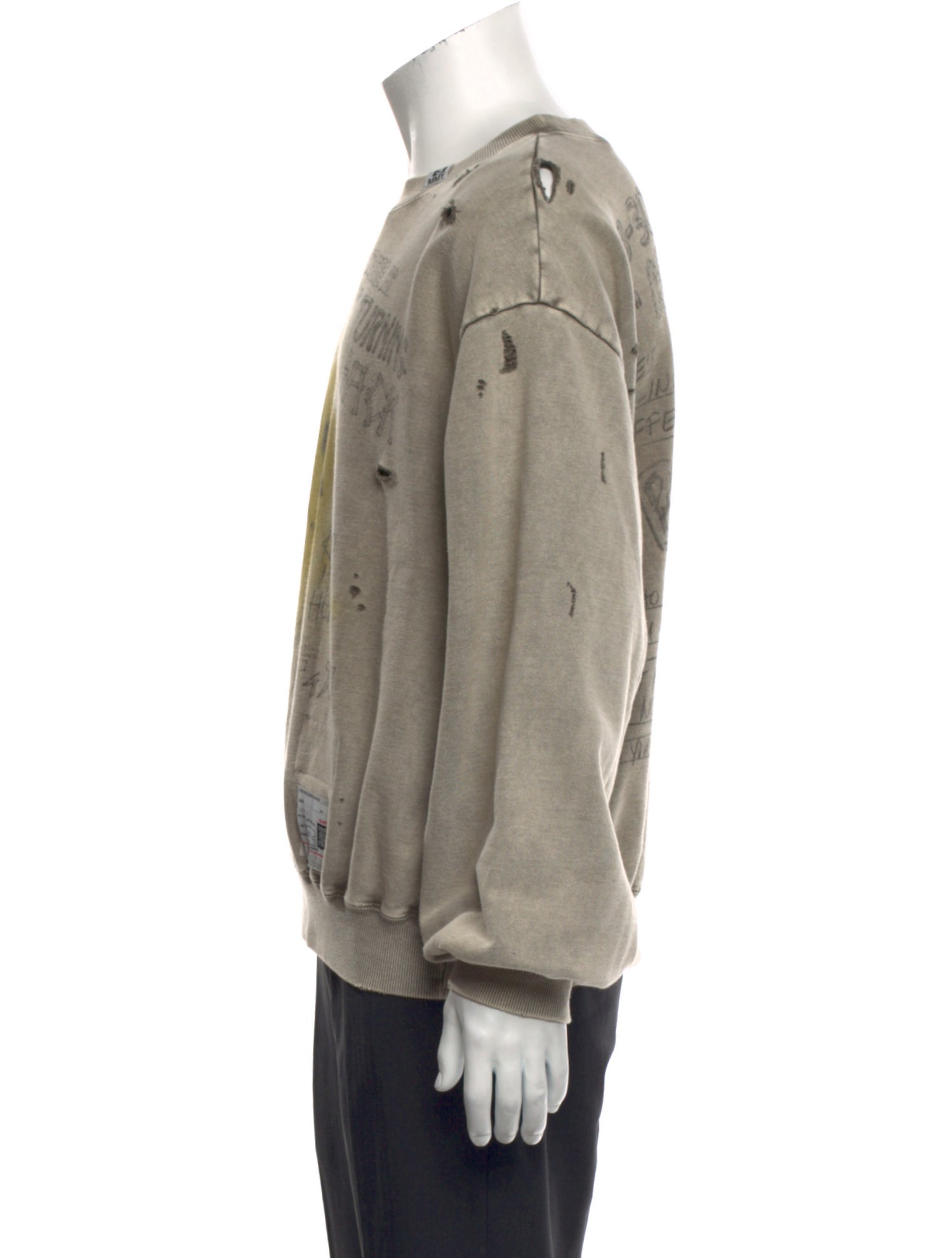 Maison Mihara Yasuhiro Printed Crew Neck Sweatshirt