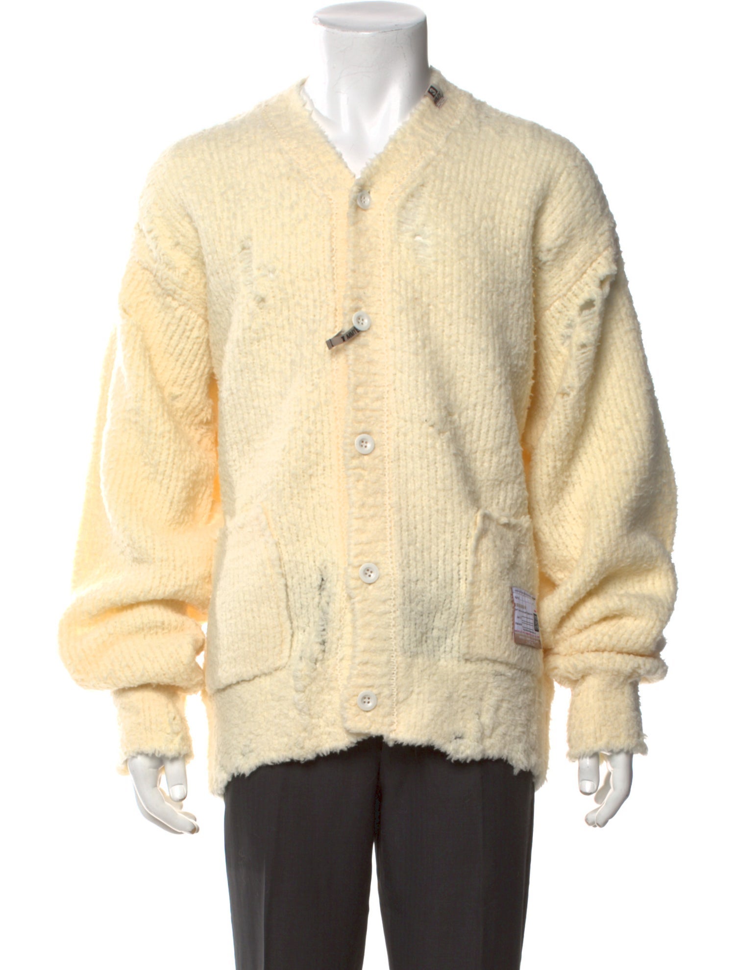Maison Mihara Yasuhiro Wool V-Neck Cardigan