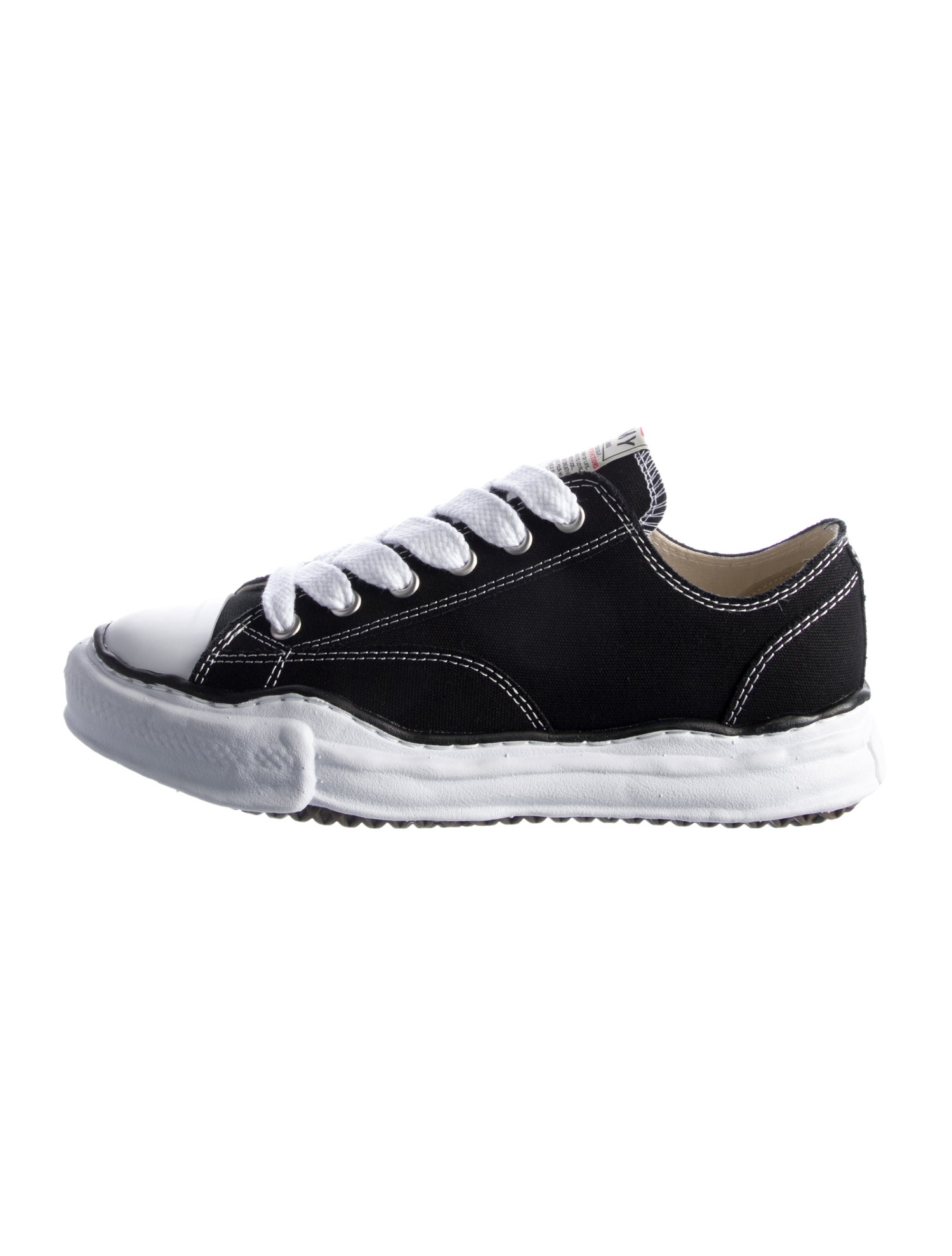 Maison Mihara Yasuhiro Canvas Colorblock Pattern Sneakers