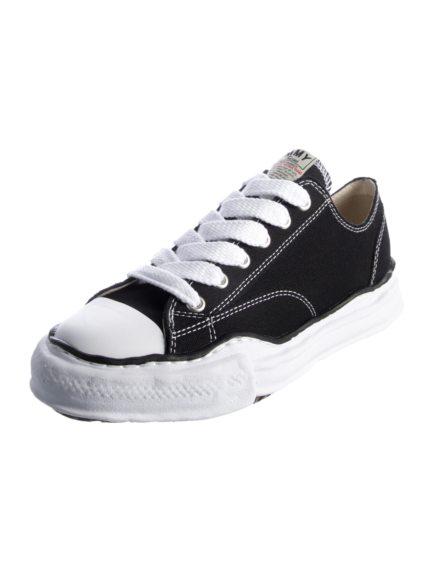 Maison Mihara Yasuhiro Canvas Colorblock Pattern Sneakers