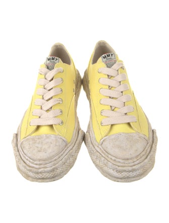 Maison Mihara Yasuhiro Canvas Colorblock Pattern Sneakers