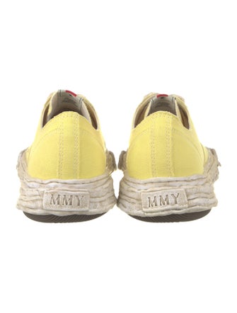 Maison Mihara Yasuhiro Canvas Colorblock Pattern Sneakers
