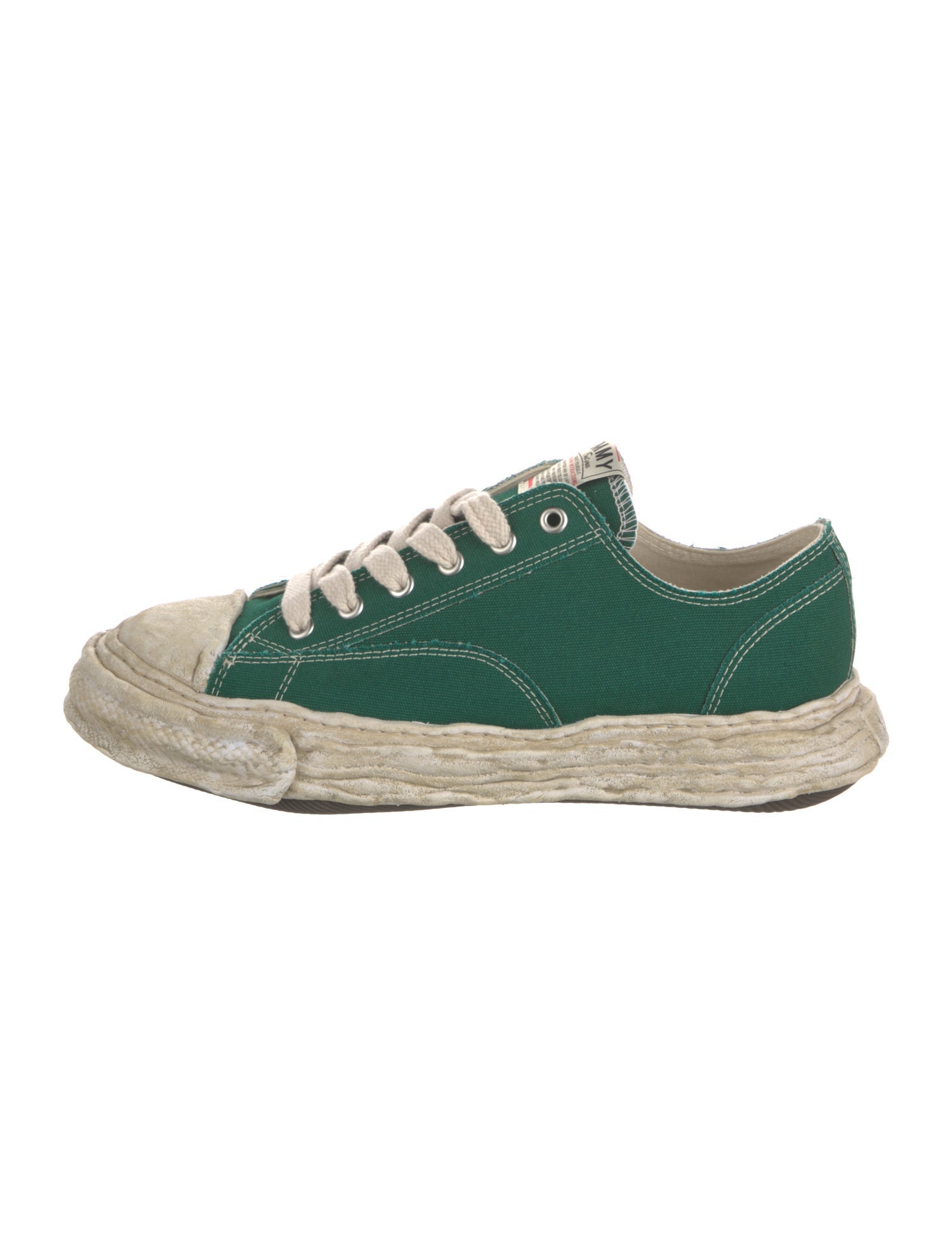 Maison Mihara Yasuhiro Canvas Colorblock Pattern Sneakers