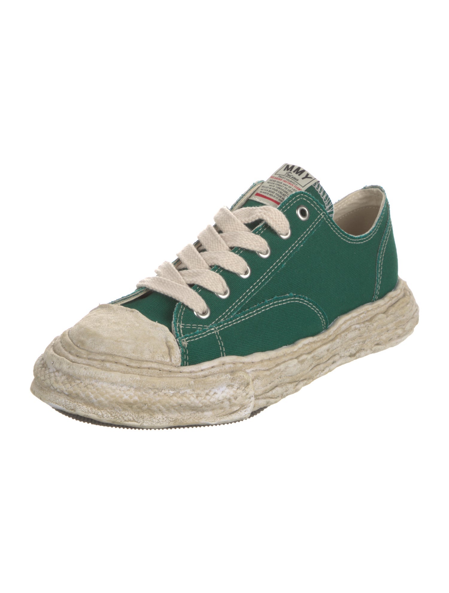 Maison Mihara Yasuhiro Canvas Colorblock Pattern Sneakers