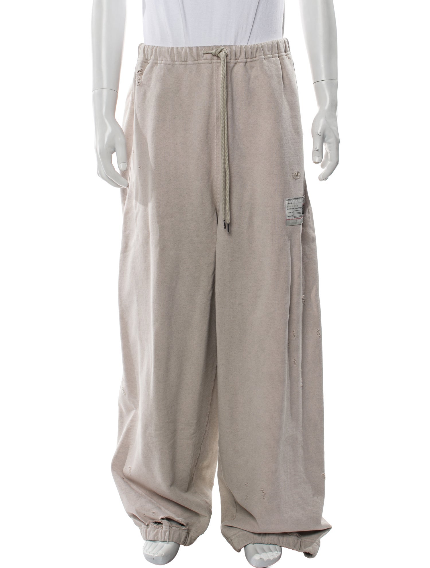 Maison Mihara Yasuhiro Distressed Accents Lounge Bottoms