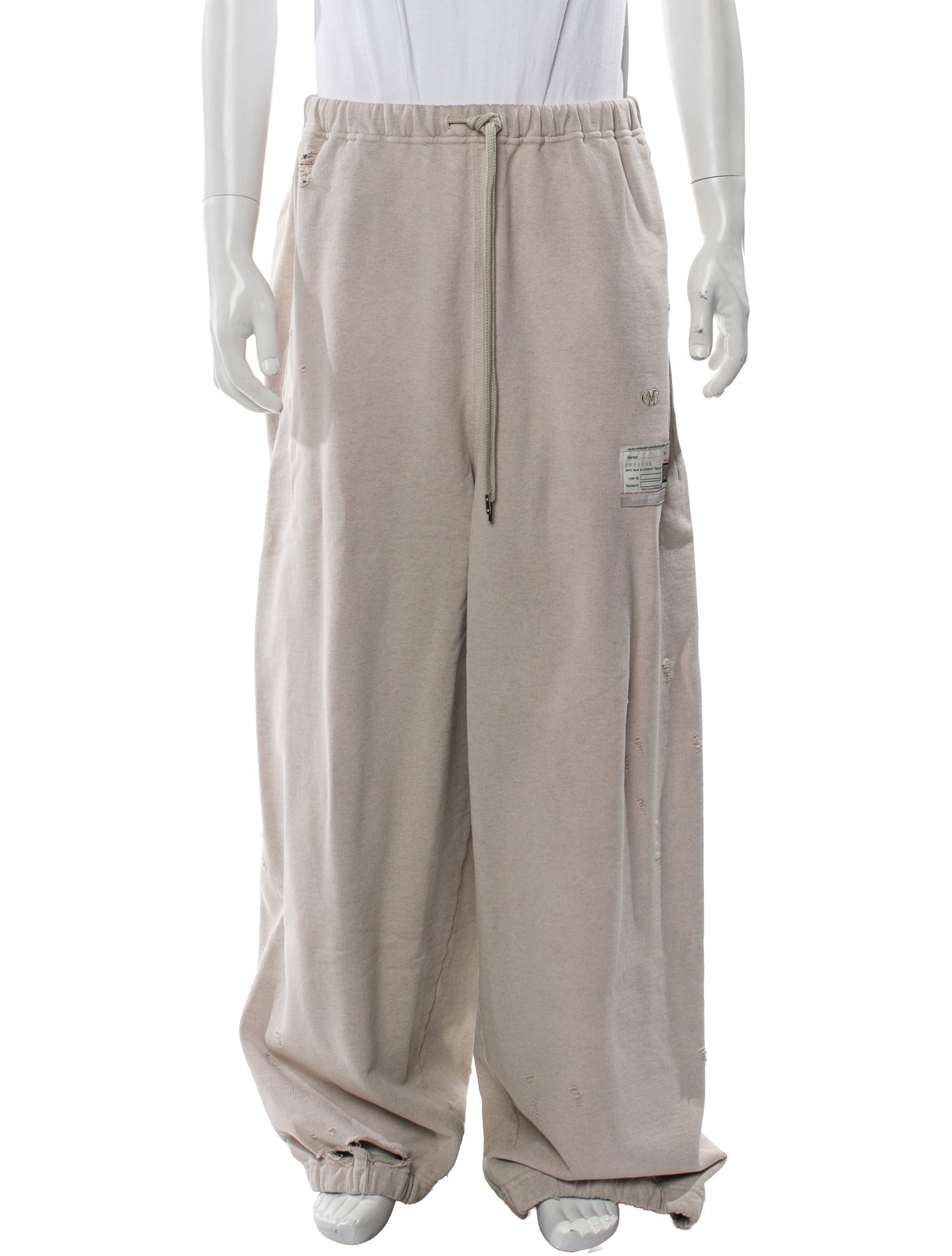 Maison Mihara Yasuhiro Distressed Accents Lounge Bottoms