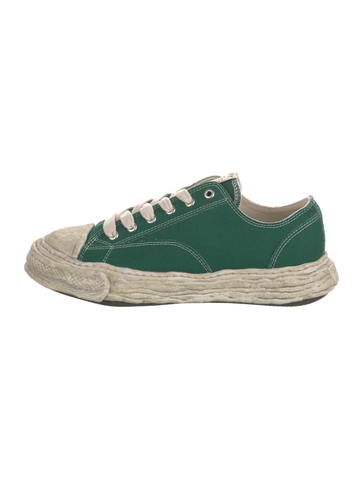 Maison Mihara Yasuhiro Canvas Colorblock Pattern Sneakers