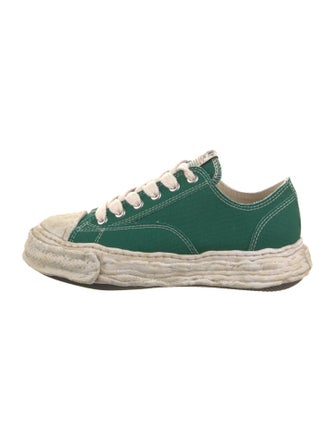 Maison Mihara Yasuhiro Canvas Colorblock Pattern Sneakers