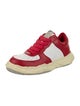 Maison Mihara Yasuhiro Leather Colorblock Pattern Sneakers
