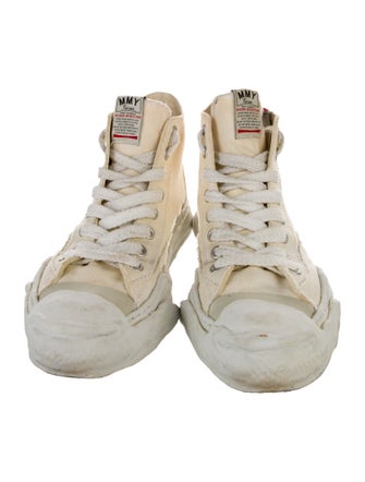 Maison Mihara Yasuhiro Canvas Printed Sneakers