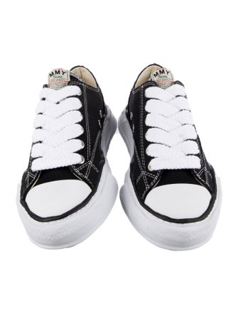 Maison Mihara Yasuhiro Canvas Colorblock Pattern Sneakers