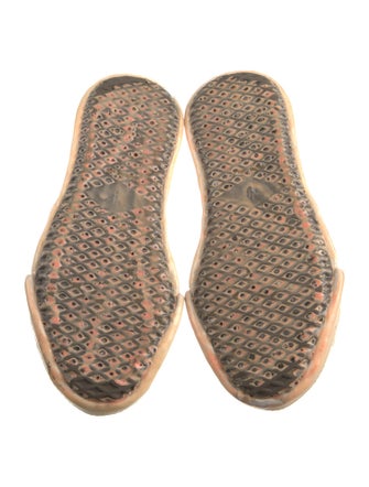 Maison Mihara Yasuhiro Canvas Colorblock Pattern Wedge Sneakers