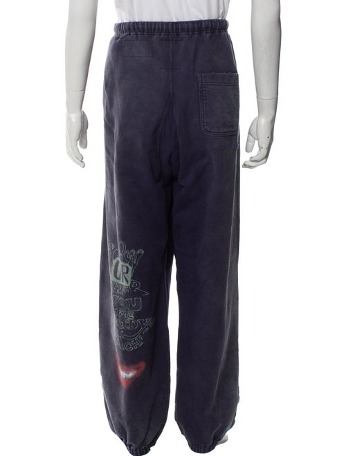 Maison Mihara Yasuhiro Graphic Print Distressed Accents Lounge Bottoms