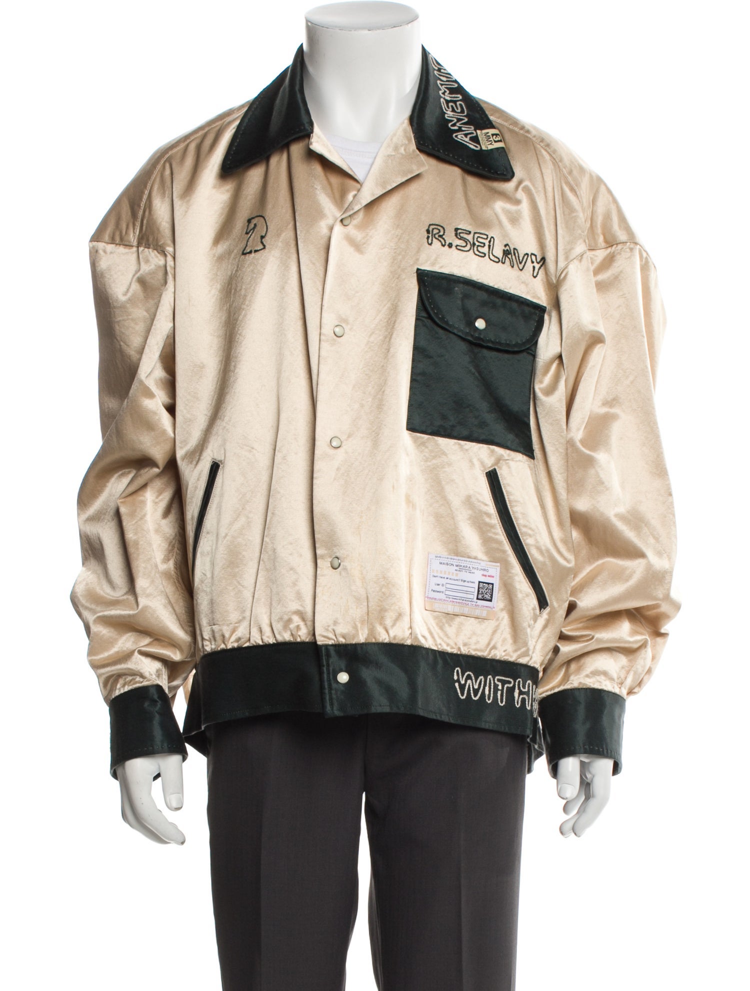 Maison Mihara Yasuhiro Colorblock Pattern Jacket