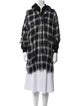 Maison Mihara Yasuhiro Plaid Print Faux Fur Jacket