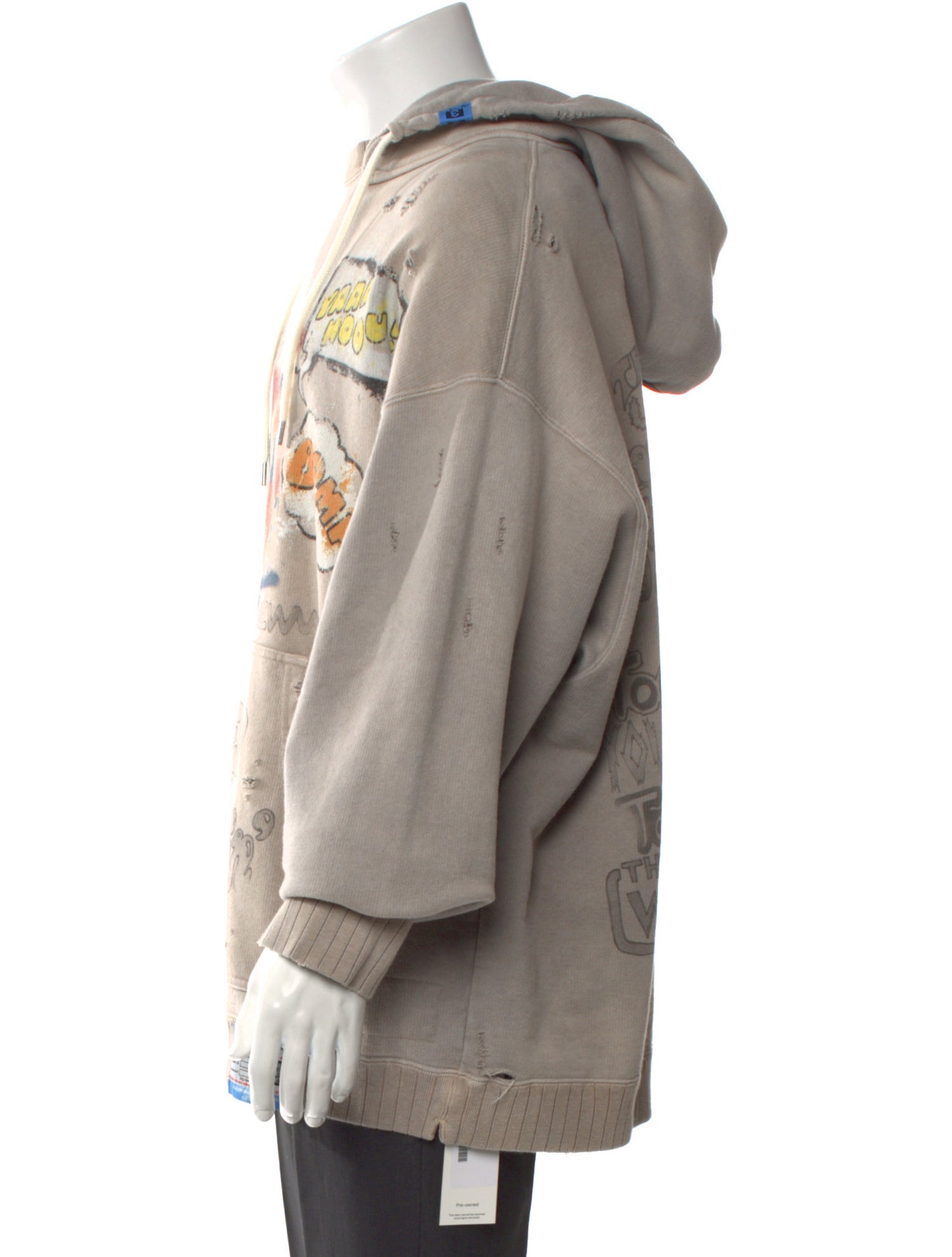 Maison Mihara Yasuhiro Graphic Print Crew Neck Hoodie