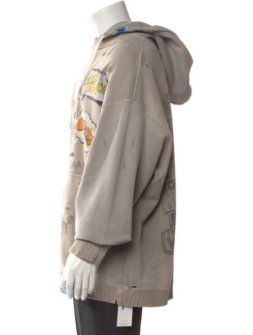 Maison Mihara Yasuhiro Graphic Print Crew Neck Hoodie