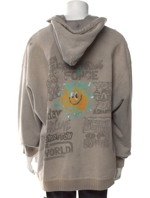 Maison Mihara Yasuhiro Graphic Print Crew Neck Hoodie