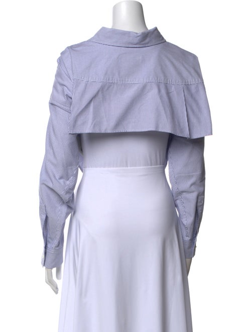 Maison Mihara Yasuhiro Striped Long Sleeve Button-Up Top
