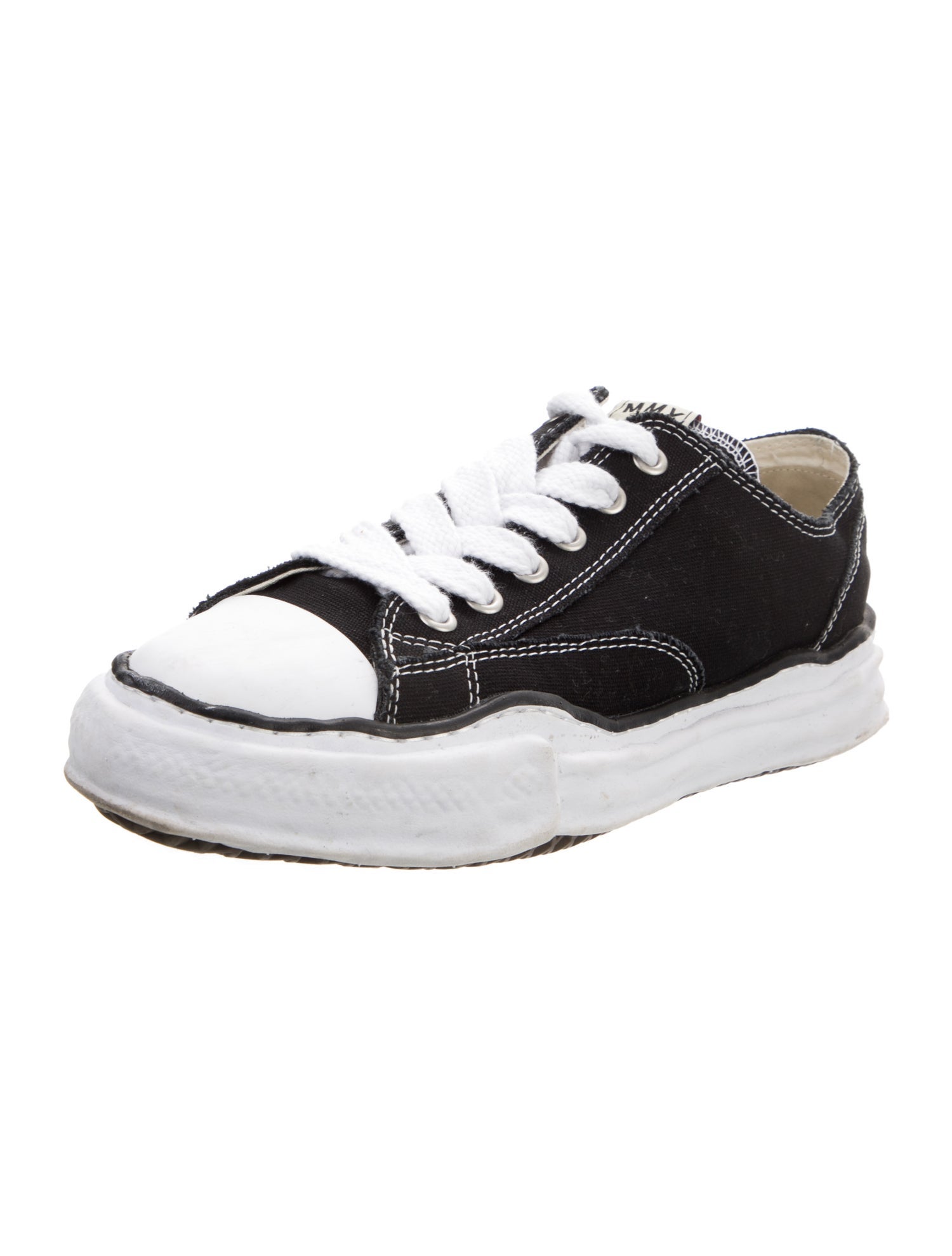 Maison Mihara Yasuhiro Canvas Colorblock Pattern Sneakers