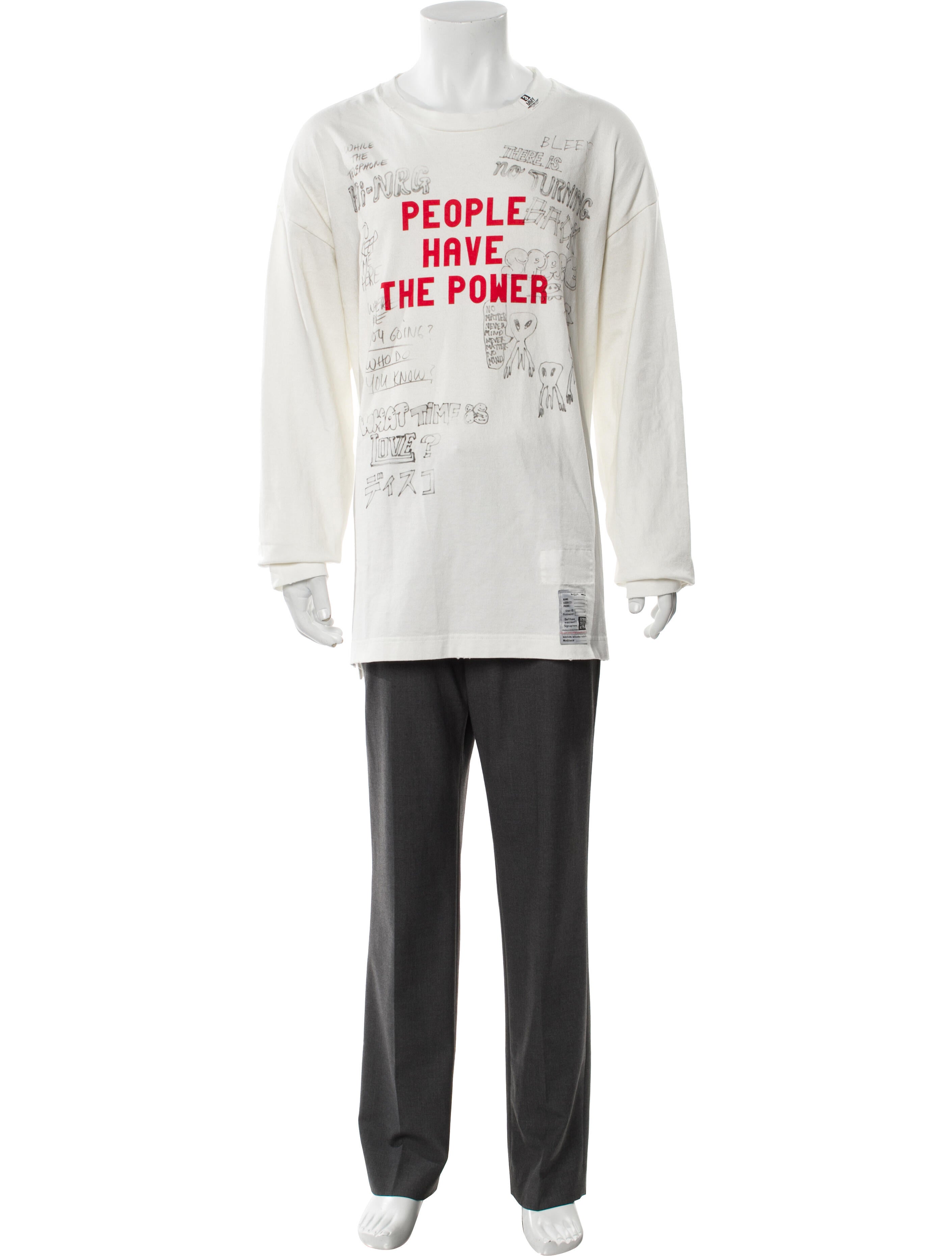 Maison Mihara Yasuhiro Graphic Print Crew Neck T-Shirt w/ Tags