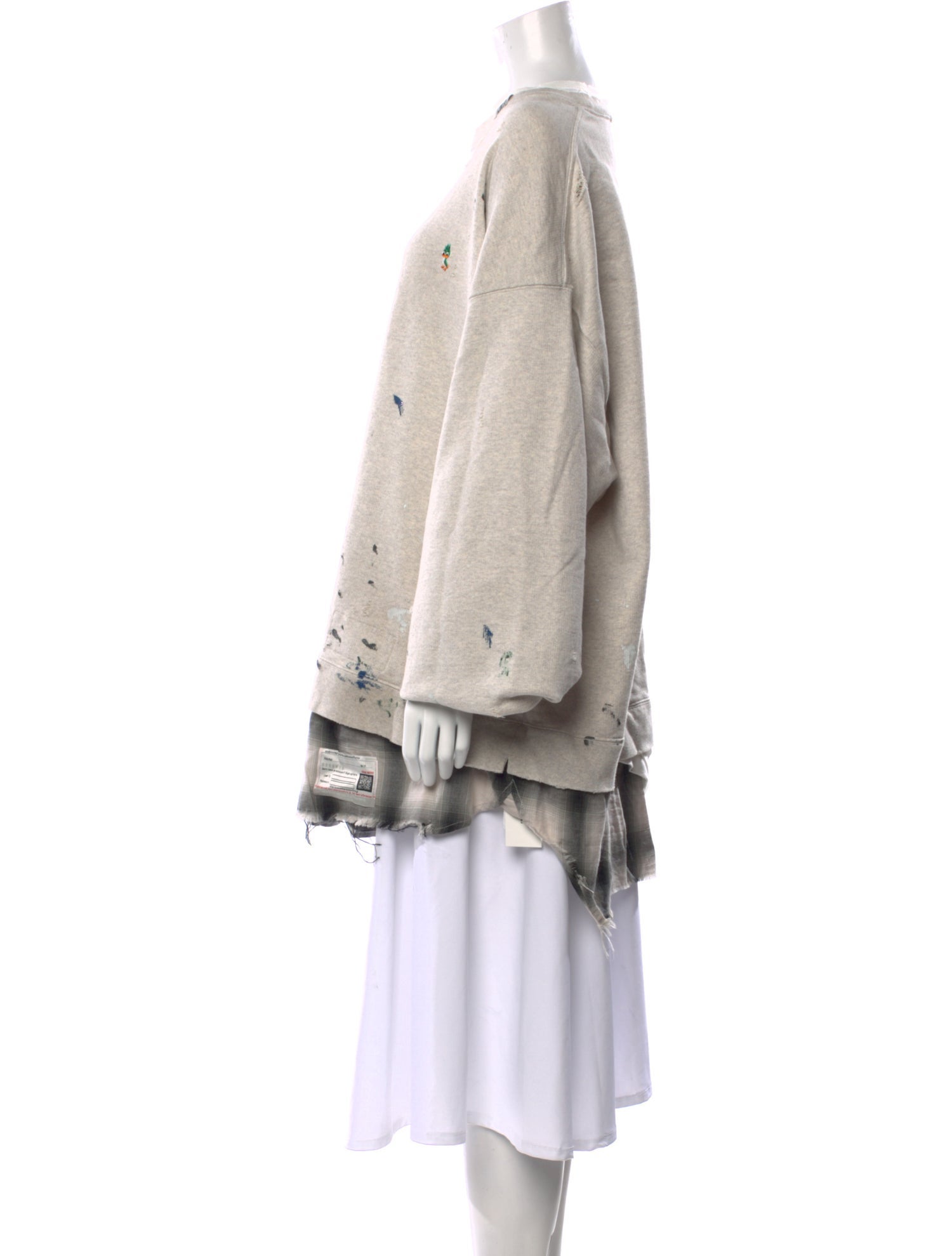 Maison Mihara Yasuhiro Bateau Neckline Long Sleeve Tunic