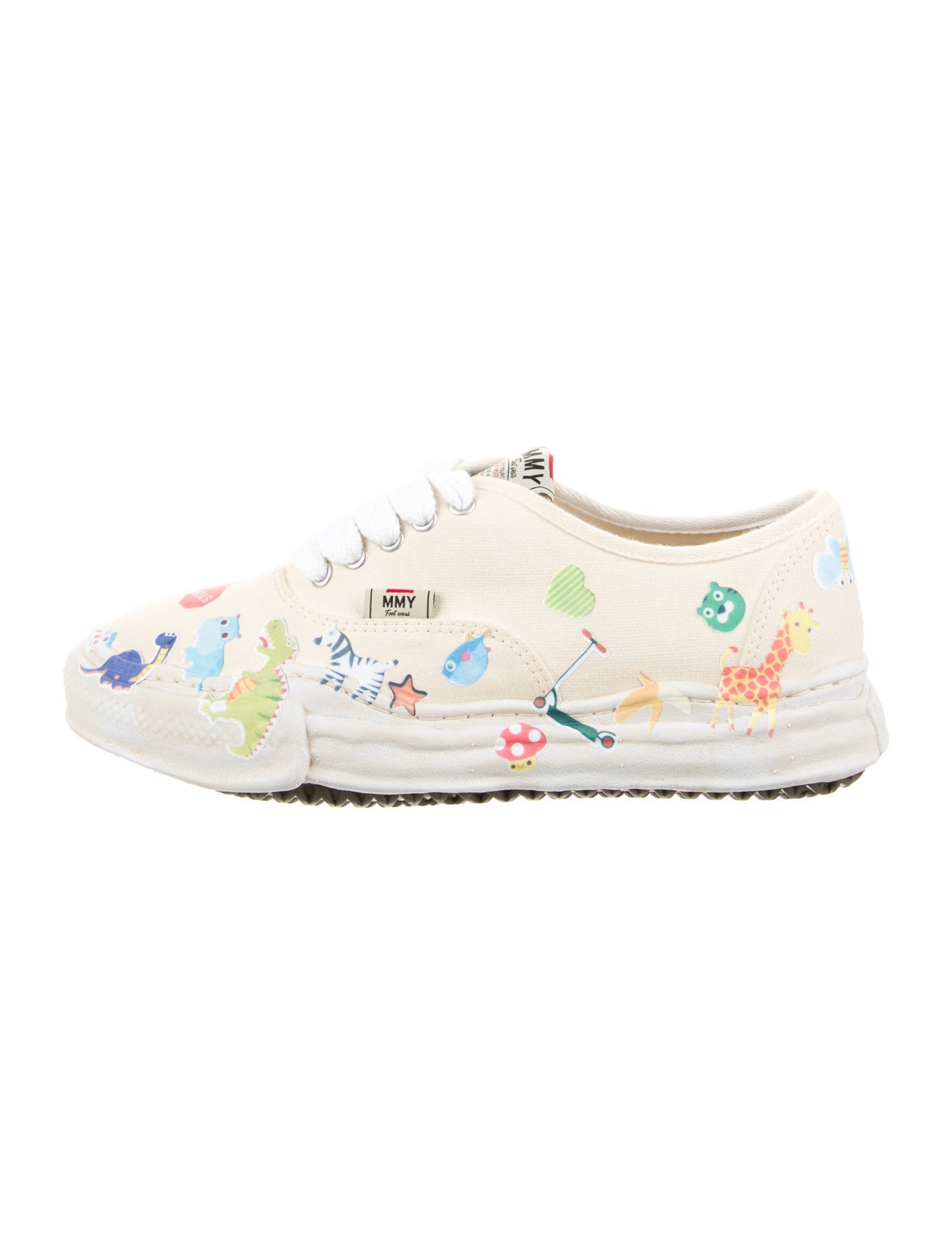 Maison Mihara Yasuhiro Canvas Printed Sneakers